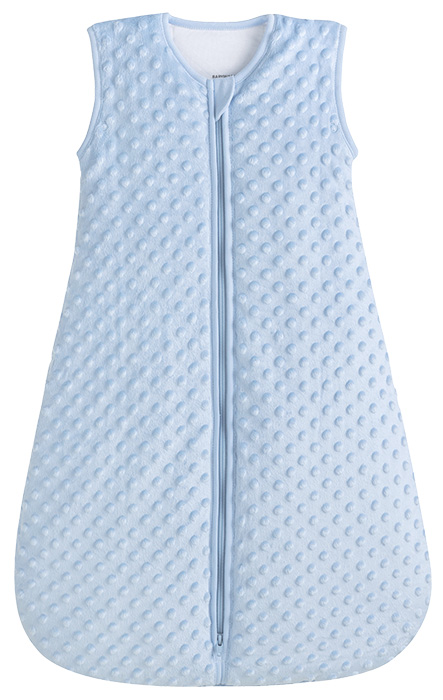 Very Warm 2.5 Tog Quilted Winter Model With Blue Minky Dots